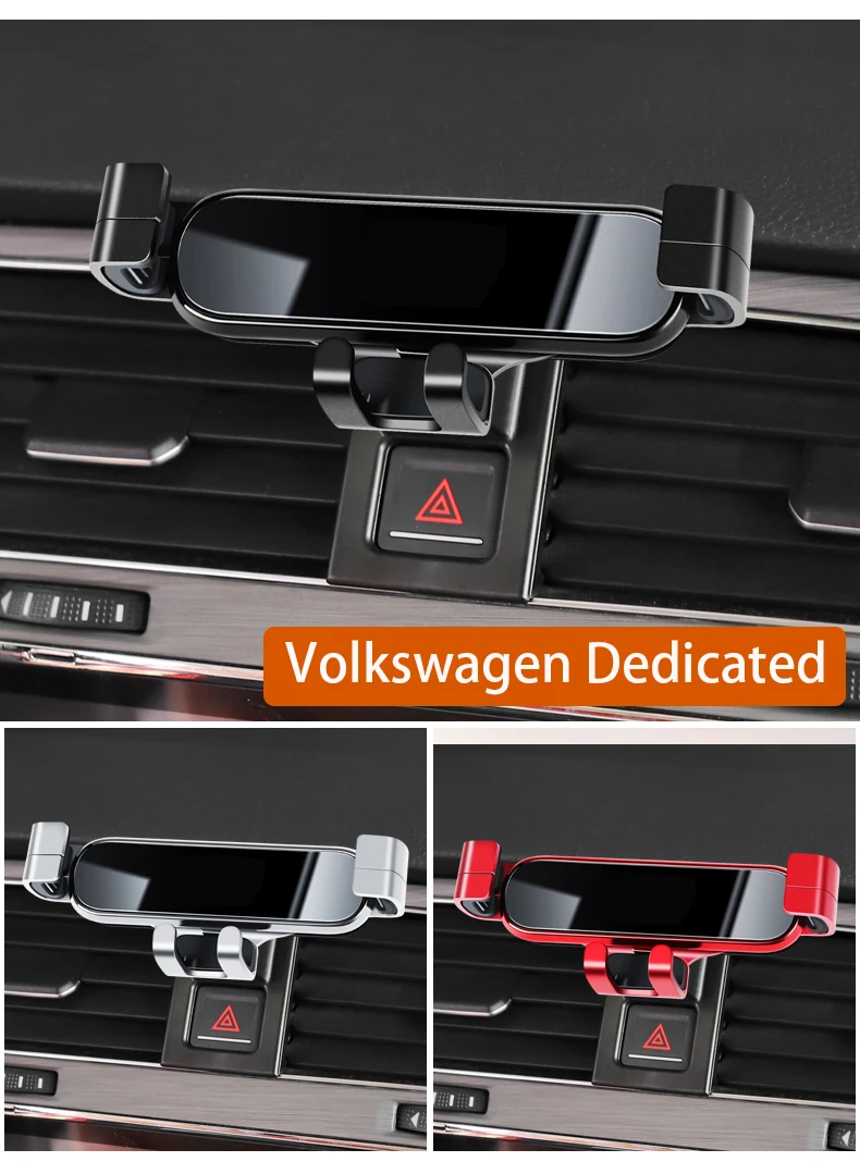 Support de téléphone portable de voiture pour Volkswagen, support de  montage spécial, support rotatif à 2013 degrés, Volkswagen Tiguan, Passat,  Polo, Golf 2018-360 - AliExpress