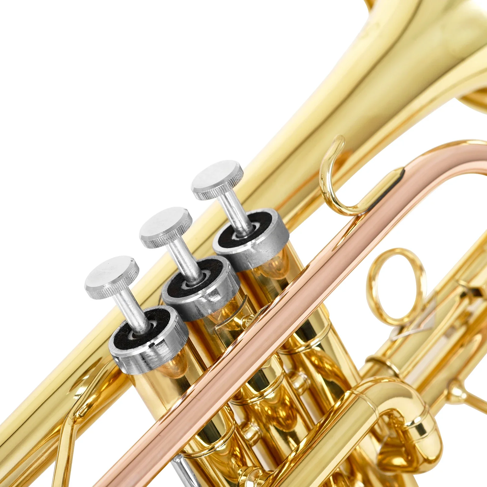 LDS830 Bb Cornet, Gold Plated Brass Instrument Cornet Trumpet With