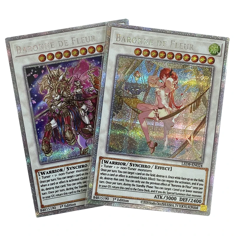 Orica Yugioh Schede Proxy Fai Da Te Baronne De Fleur Starlight Rare English French German Carte Anime Non Originali