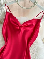 Sexy lace patchwork pajamas comfortable and casual long and comfortable women's nightgown - Image 4