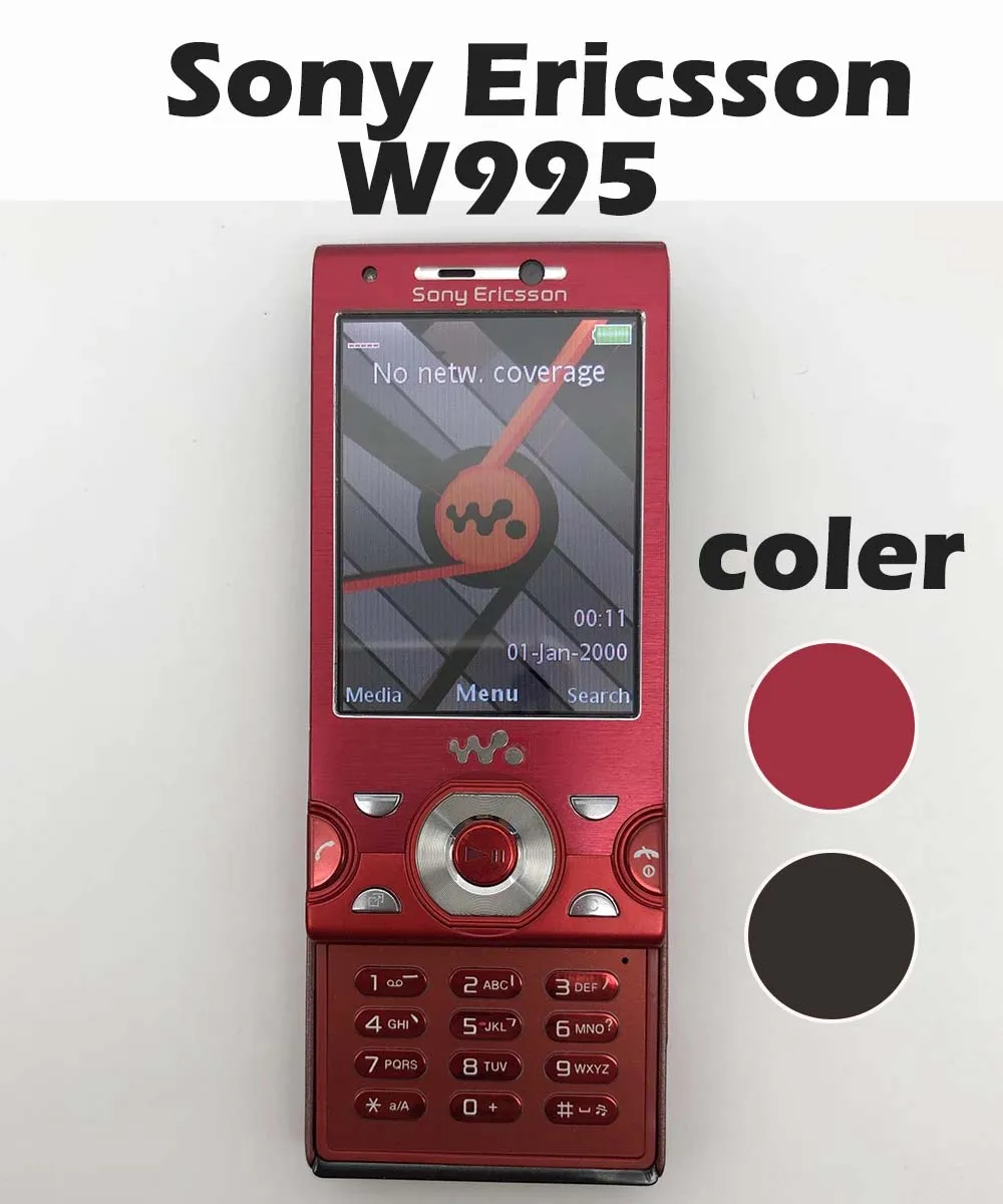Unlocked Sony Ericsson W995 Walkman Music Phone,8.1MP Camera, WiFi, 3G, FM Radio, Bluetooth