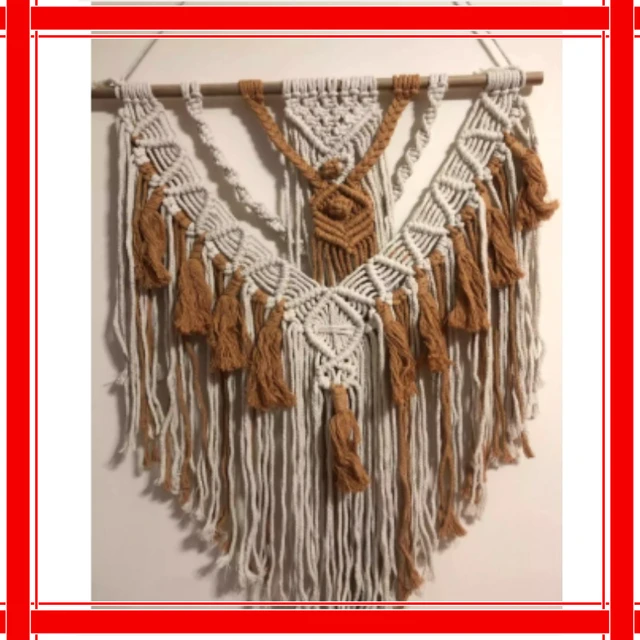 Handwoven Macrame Home Banner - Boho Wall Art