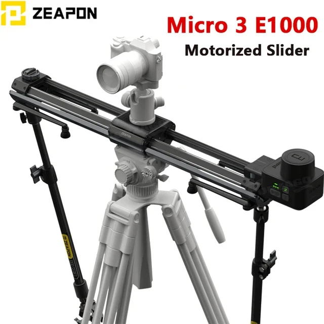 ZEAPON Micro 3 Portable Slider E500 E700 E1000 M500 M700 M1000 Motorized Slider DSLR Camera Video Double Distance