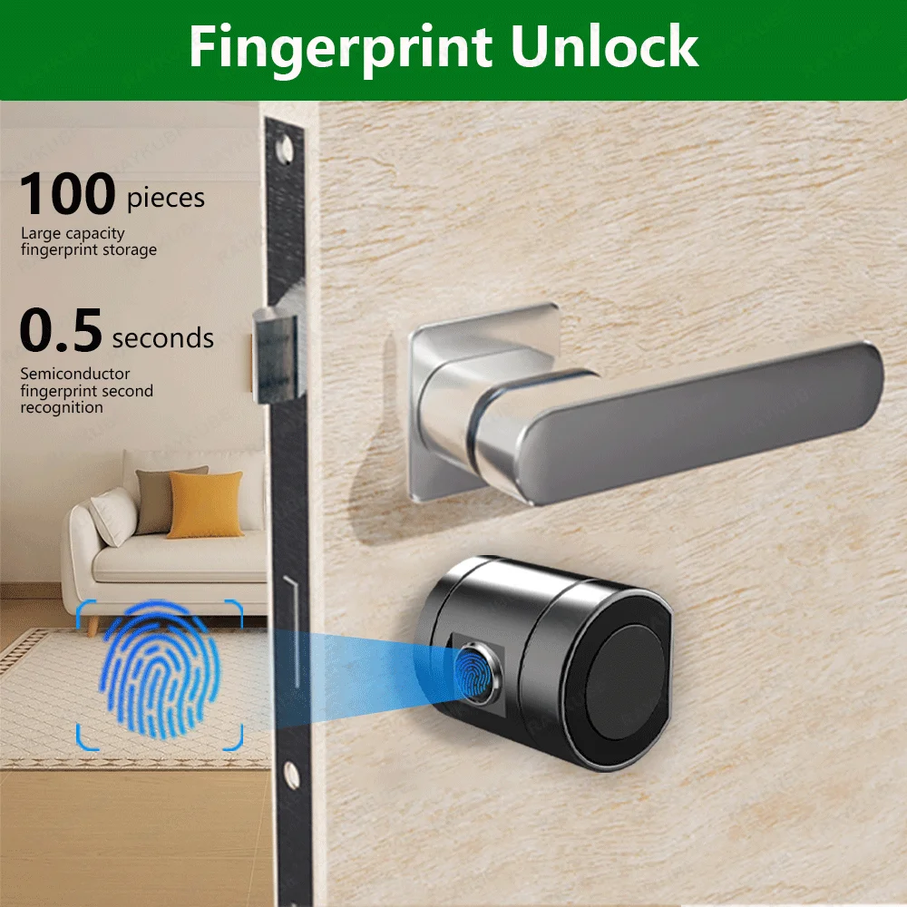 Raykube l11 tuya smart cylinder door lock with keypad and fingerprint € 102,81