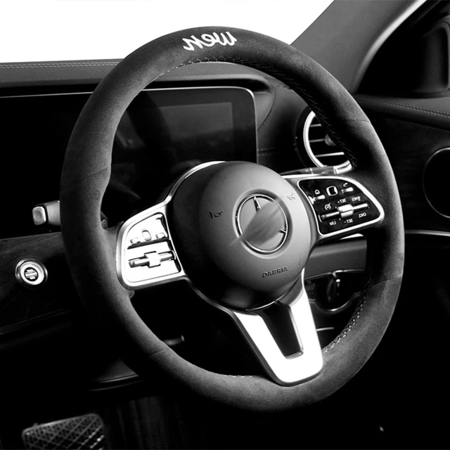 Alcantara-Panel adhesivo decorativo para volante de coche, marco protector  de gamuza para modificación Interior de AITO M5 - AliExpress