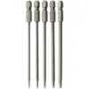 Raflot 5PCS RC Hex Bit 1.27mm 1.5mm 2.0mm 2.5mm 3.0mm Hex Head Allen Wrench Drill Bit Set for Screwdrivers Electric Screwgun/Pow 1