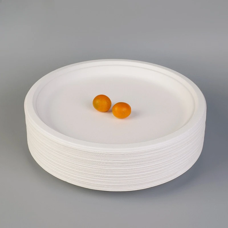 20/50PCS Disposable Paper Plates Waterproof Oil Resistant Paper Tableware Suitable for Birthday Party Round Tableware