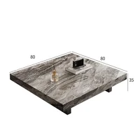 Luxury Modern Coffee Table with Italian Glass – Minimalist Designer Bookshelf Coffee Table, Stylish Living Room Furniture - Image 5