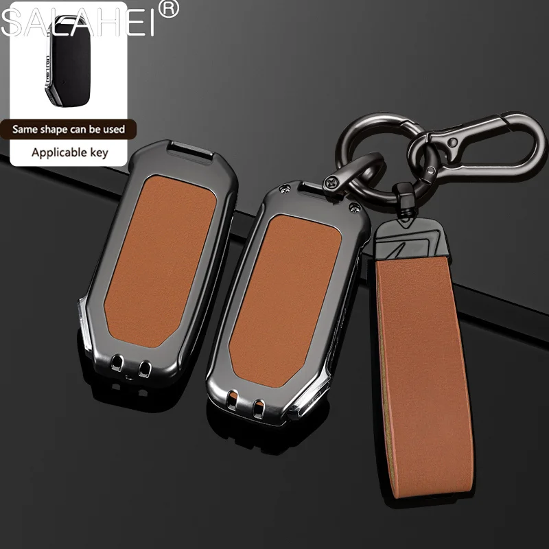 Per Kia Sportage Ceed Xceed Sports K5 Seltos 2019 2020 2022 2023 Chiave A Distanza In Pelle In Lega Di Zinco Full Case Car Holder Chain Cover