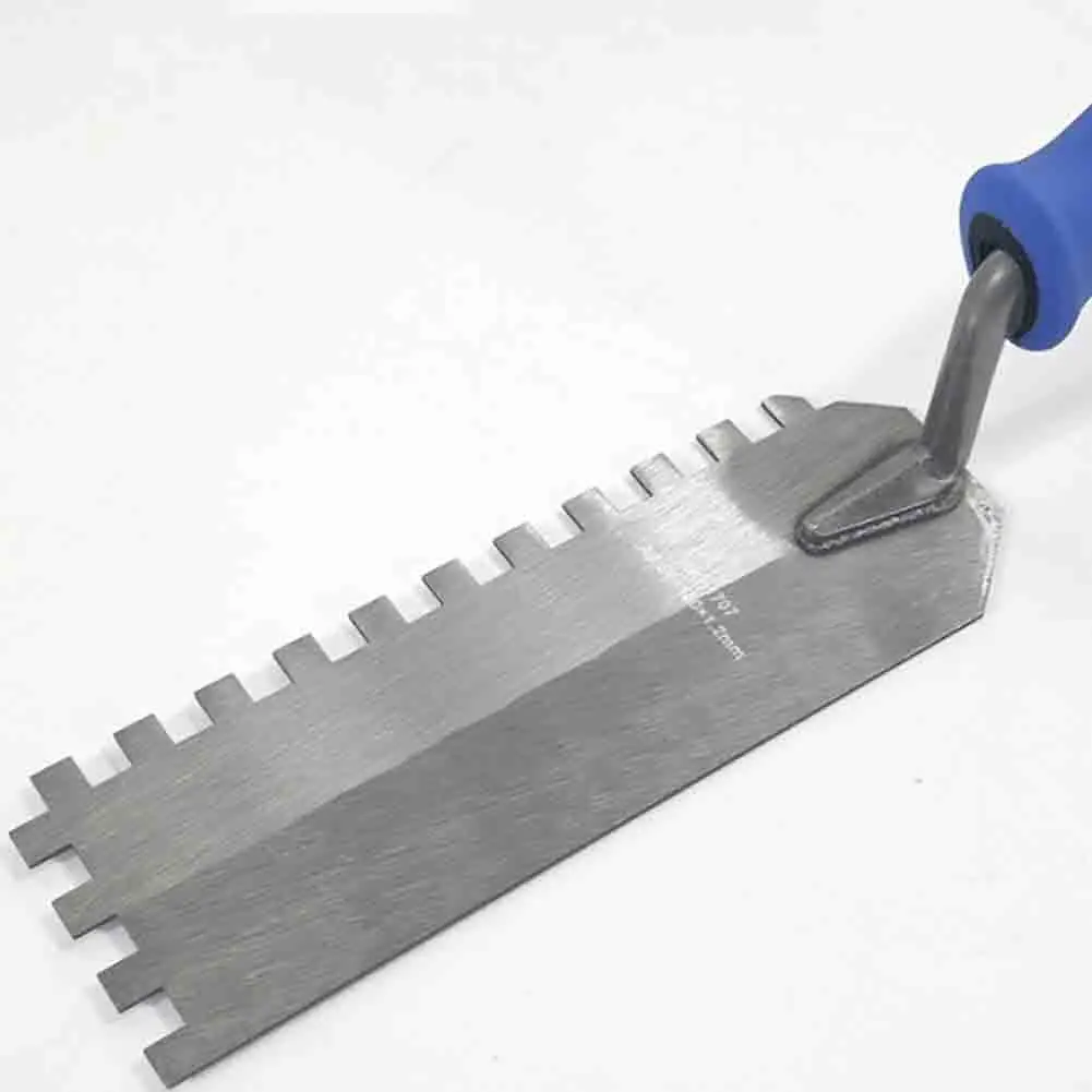 Teeth Putty Trowel Shovel Plaster Drywall Repair Scraper Square Notched Trowel Wall Corner Repair Scraper Construction Tool