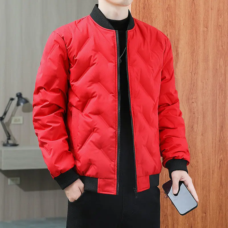 Winter KPOP Fashion Style Harajuku Slim Fit Tops Loose Casual All Match Padded Plush Solid Pockets Zipper Long Sleeve Outerwear