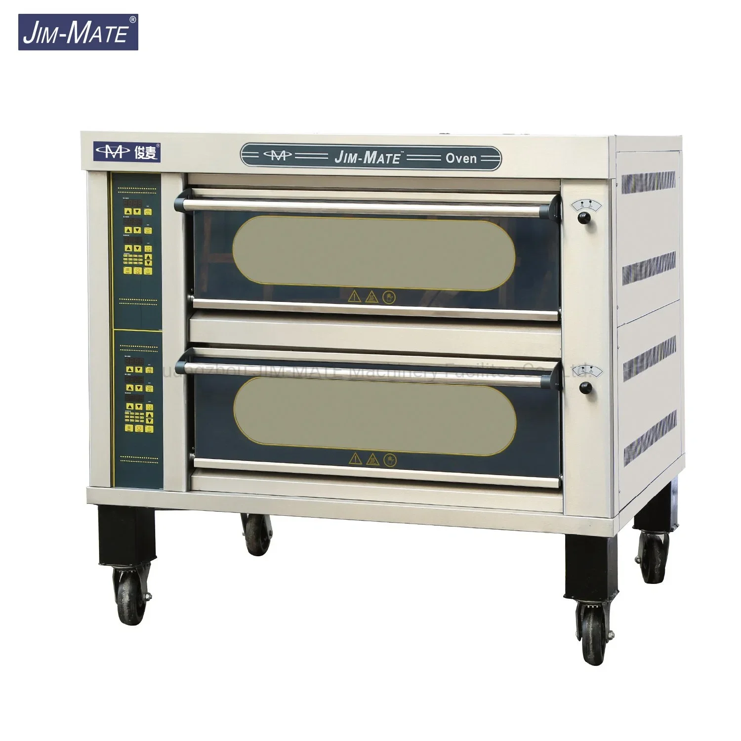 Bakery Equipment 2 Deck 4 Trays Commercial Intelligent Electric Deck Oven 0 400℃ adjustable intelligent precise temperature controller digital display relay solid state ssr output over temperature alarm oven industrial equipment multi function temperature controller