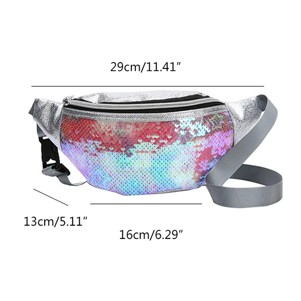 Waist Bag Glitter Sequin Girls Fanny Pack Adjustable Belt Cute Cat Sport  Travel Bum Purse for Kids Teens - China Bag and Bum Bag price