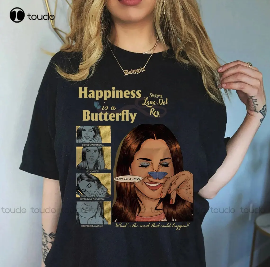 Happiness Is A Butterfly Shirt Lana Del Rey Uo Esclusivo Album Shirt Lana Del Rey Felpa Regalo Per Il Suo Regalo Per Lui Xs-5Xl