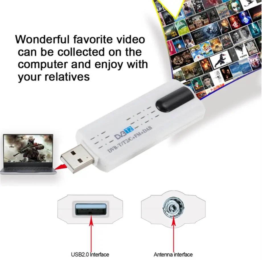   Dvb T2 USB TV ƽ, dvb-c/fm/dab ȣȯ , 2 ä ׷ TV Ʃ, USB  Pk Mk809iv,  