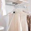 Rod Telescopic Clothes Rail Coat Hooks Creative Clothing Pole Towel Travel Line 6
