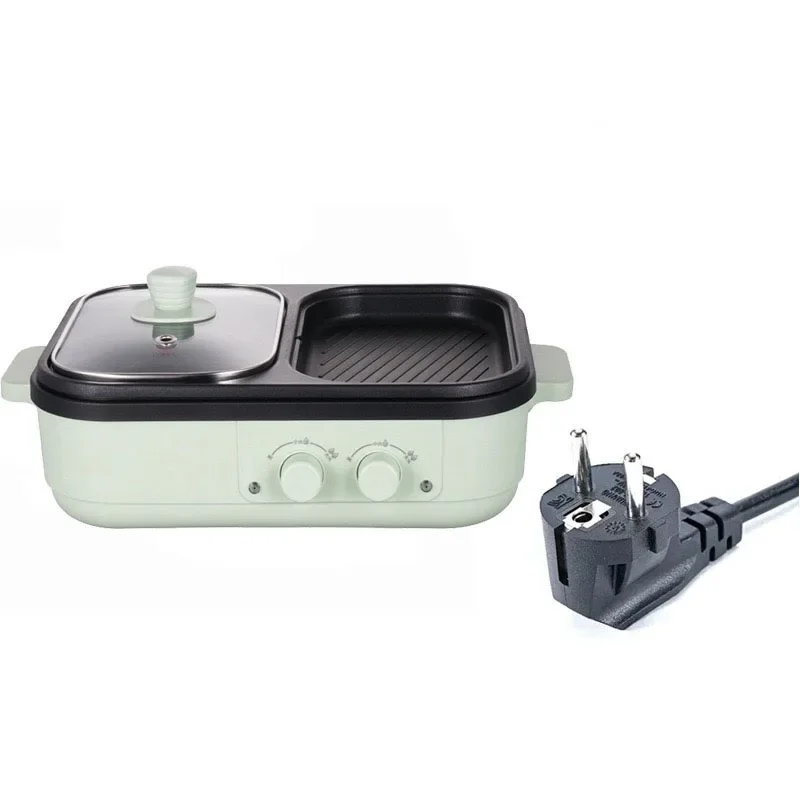 

Multifunctional Household Electric Hot Pot, BBQ Grill and Oven with Integrated Fan - 1300W Power