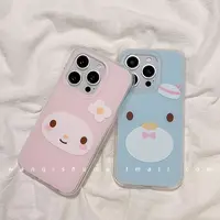Korean ins cartoon pink melody dot Case iPhone