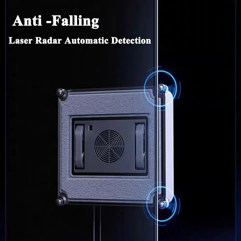 Robot Window Cleaner With Sprayer Home Appliance Smart Remote Controls Glass Cleaning Wiper High Suction For Window Wall Washing 5