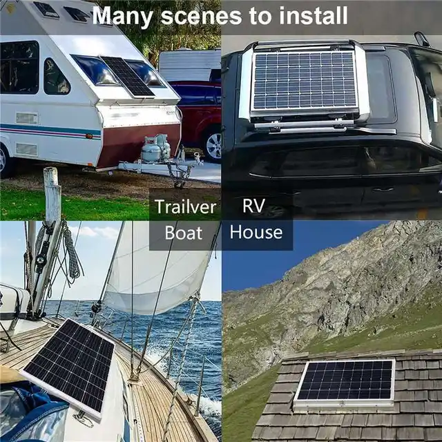 500W Flexible Solar Panel 12V Battery Charger Dual USB With 10A-60A Controller Solar Cells Power Bank for Outdoor Camping Trip 6
