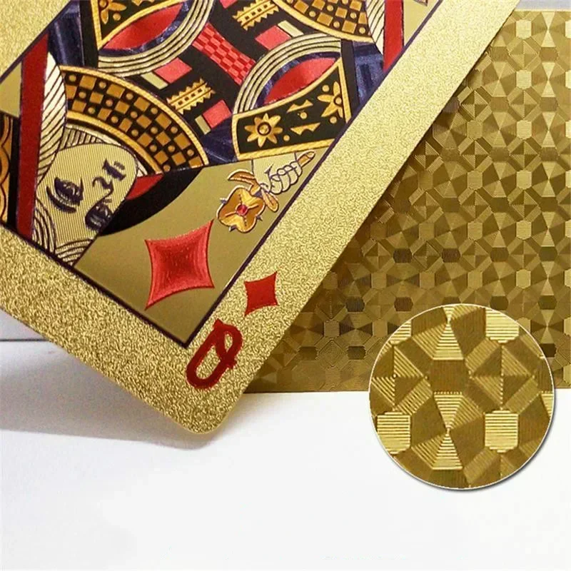 Playing Cards Plastic Playing Cards 24K Gold Playing Cards