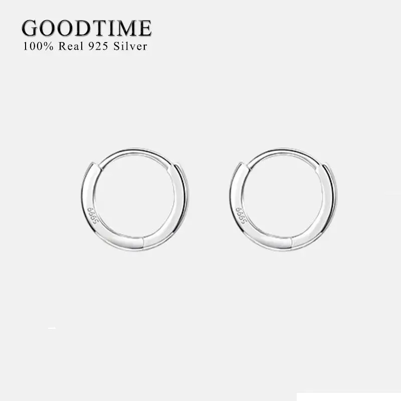 Fashion Women Earring Pure 100% 999 Sterling Silver Minimal Hoop Earrings Thin Cartilage Earring Not Allergic Piercing Jewelry 5