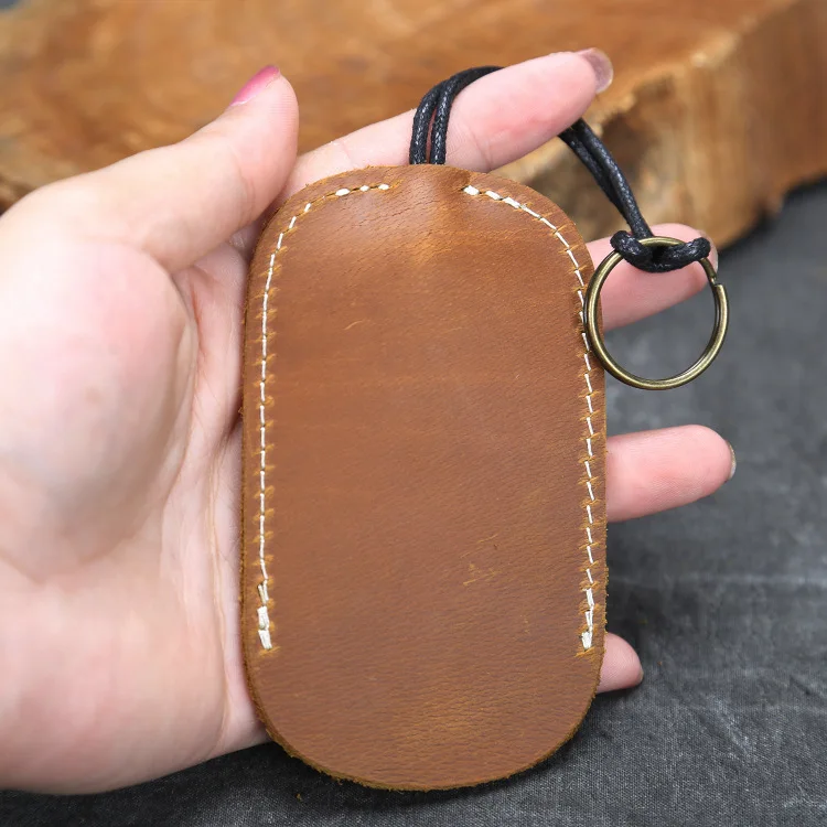 Premium Handmade Crazy Horse Leather Key Holder and Organizer Keychain