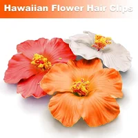 Pinces à cheveux à fleurs hawaïennes, couvre-chef, frange latérale, pinces à cheveux BB romantiques, accessoires pour cheveux, vacances adaptées aux fêtes sur la plage 3