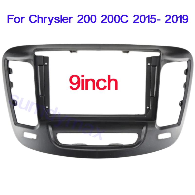 

9 дюймовый большой экран 2 Din android автомобильный радиоприемник рамка для Chrysler 200 200C 2015 - 2019 комплект отделки панели приборной панели автомобиля