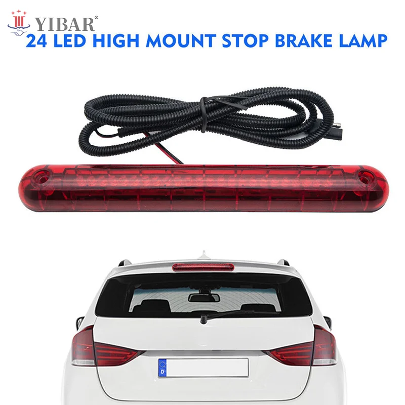 

24 LED 12V Universal Car High Mount Third 3RD Brake Stop Tail Light Lamp