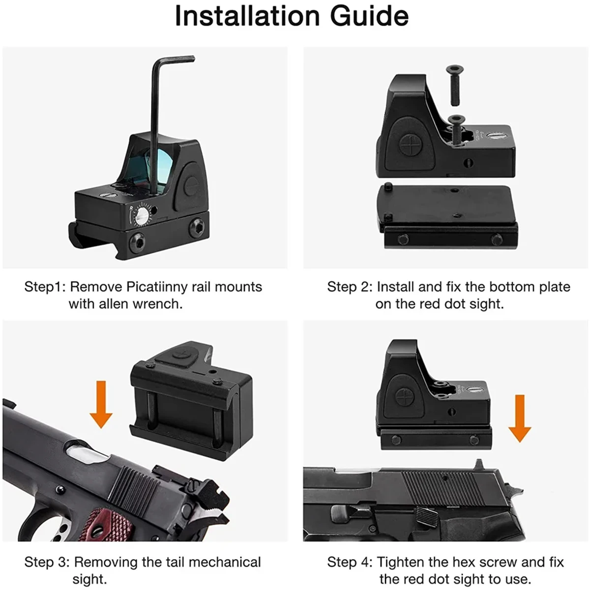 Tactical Grace M1 Red Green Dot Sight Holographic 3MOA Reflex Hunting Trijicon RMR Riflescope Airsoft Pistol Glock 17 1913 Mount red dot sight holographic collimator riflescope mount rifle scope