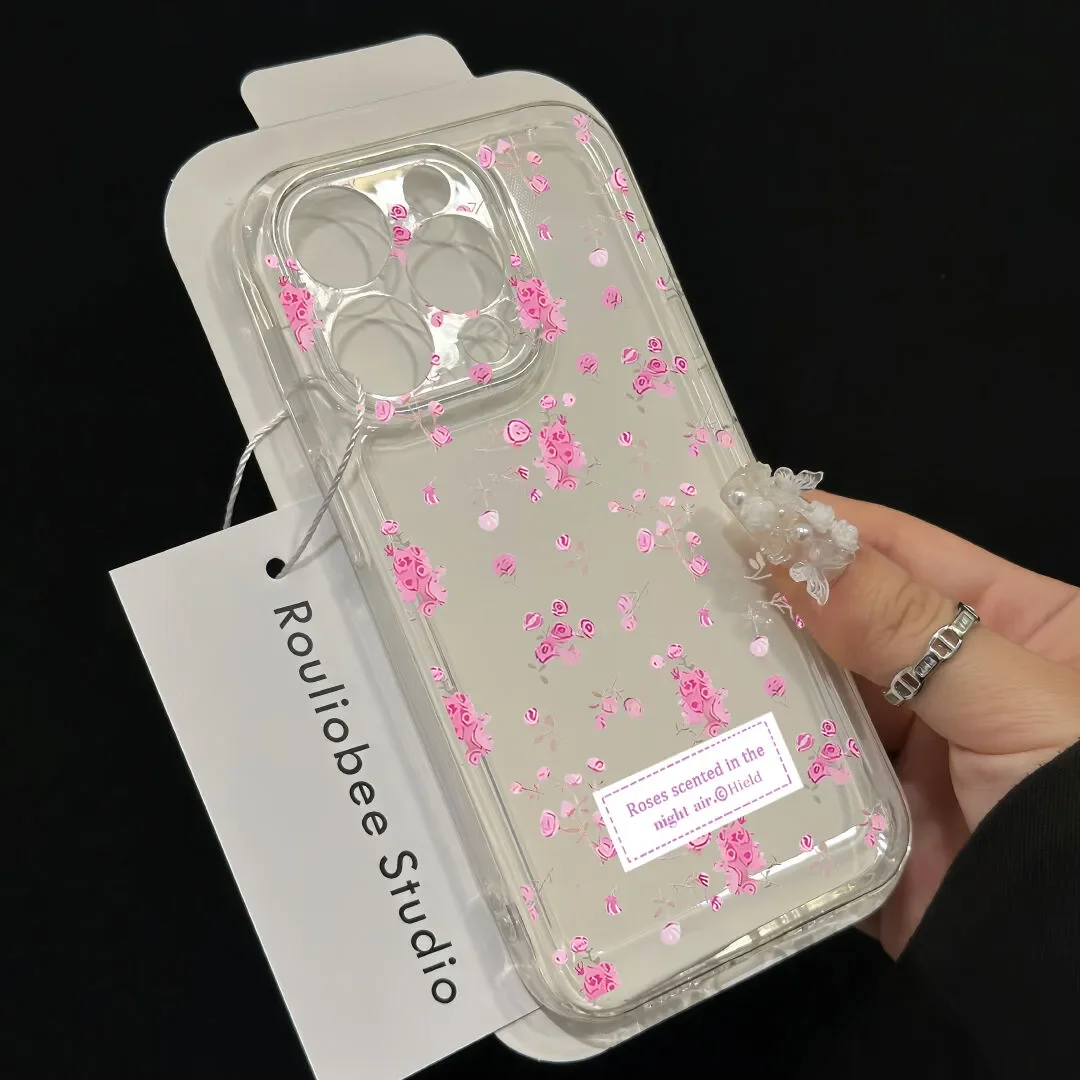 INS Korean Small Flower Cherry Case - Stylish Protective Cover