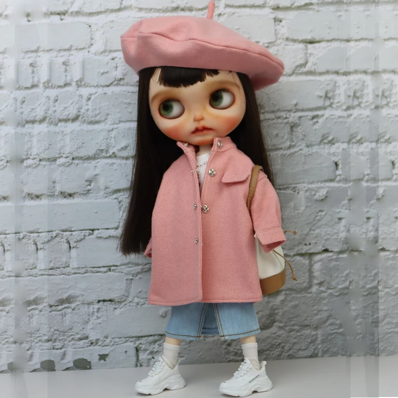 Blyth Doll Winter Coat Pants Jeans for Ob24 Ob22 Azone Blythe Doll Clothes