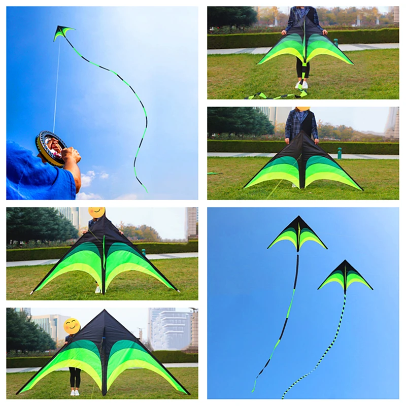 

free shipping large delta kite for adults kite nylon toys fly kites children kite reel weifang kite factory street toys fly bird