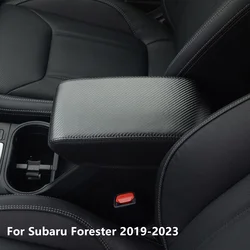 Premium Car Armrest Protection Cover - Central Console Pad for Enhanced Comfort (Carbon Fiber Texture)