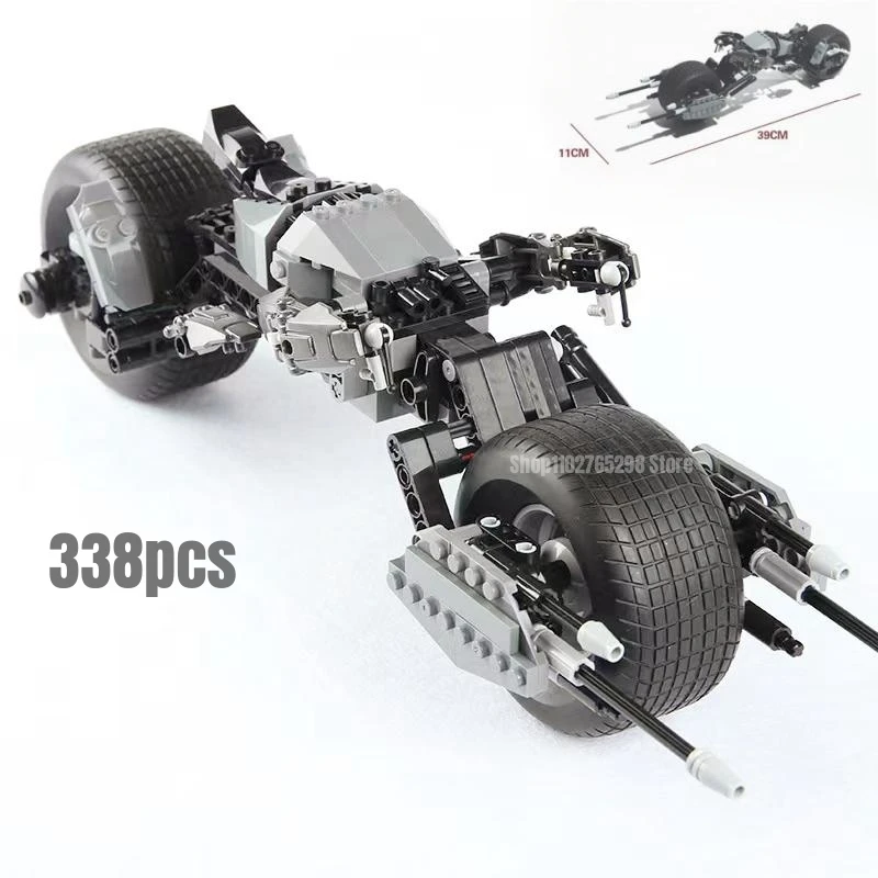 338Pcs Moc Mobile Bat-Pod Building Blocks Fit 5004590 Model Bricks Toys For Chilren Gift