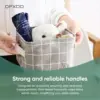 1pc Cotton Linen Fabric Waterproof Desktop Sundries Basket Storage Box Cosmetic Toy Organizer Underwear Socks Clothes Storagebag 3