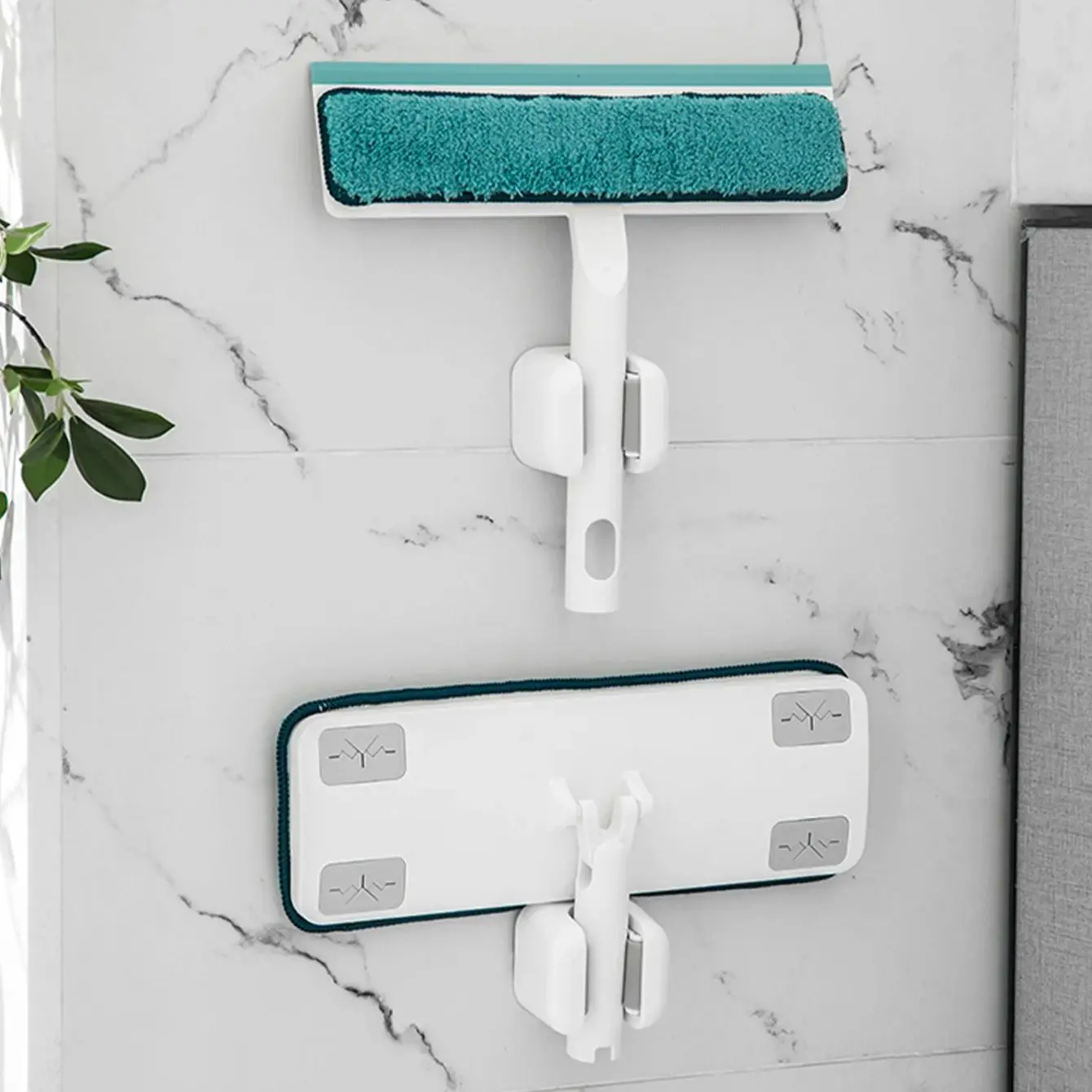 Non Punching Mop Holder Mop Clamp Holder Clamp Wall Mounted Hook mop holder,wall mounted organizer