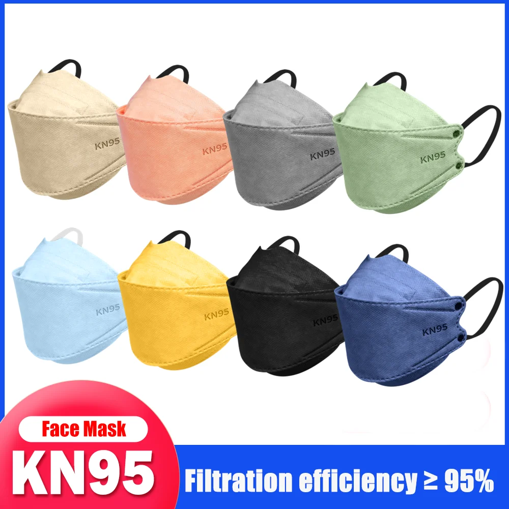 Корейская маска для лица KN95 Mascarillas FPP2 Adutos Security Protection KN 95 Certificadas Mascherine FFP2 цветные