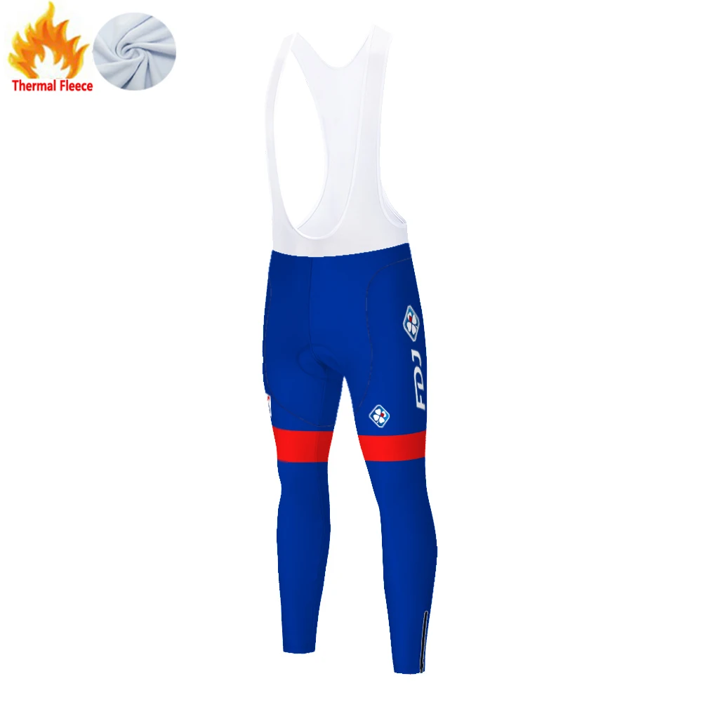 FDJ cycling pants Fleece winter pants men штаны мужские pantalon cyclisme homme hiver pantalones mtb велоштаны зимние