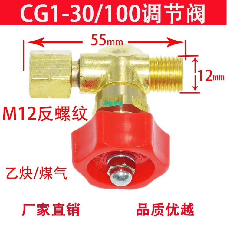 

Gas Valve Fit CG1-30 CG30 G02 G03 ANME Acetylene PNME Propane Flame Cutting Machine Cutter Hose Torch Part