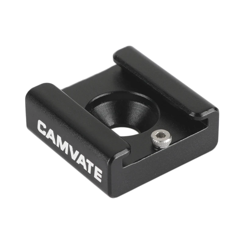 Camvate 1/4 "Hot Cold Shoe Mount Fr Flash Light Dslr Rig Blackmagic Cinema Camera Cage