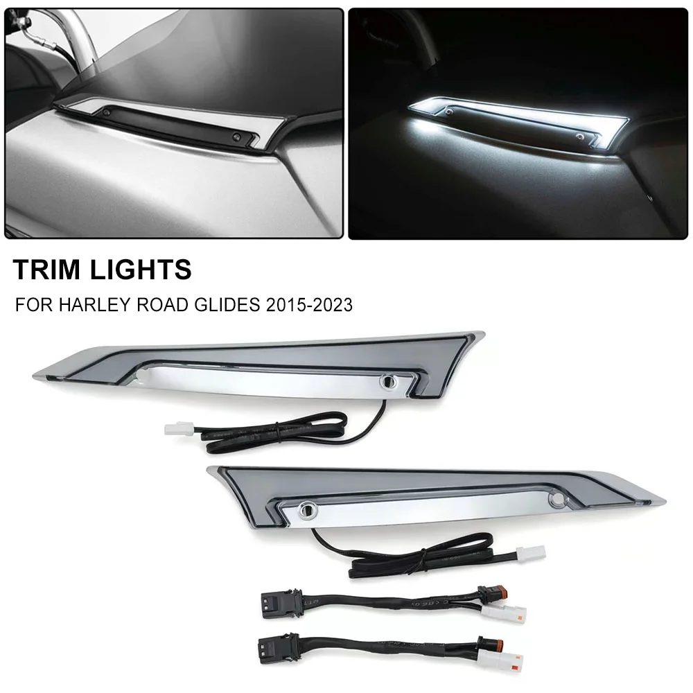 ForHarleyRoadGlidesSpecial2015202320222021MotorcycleChromeBlackTracerWindshield