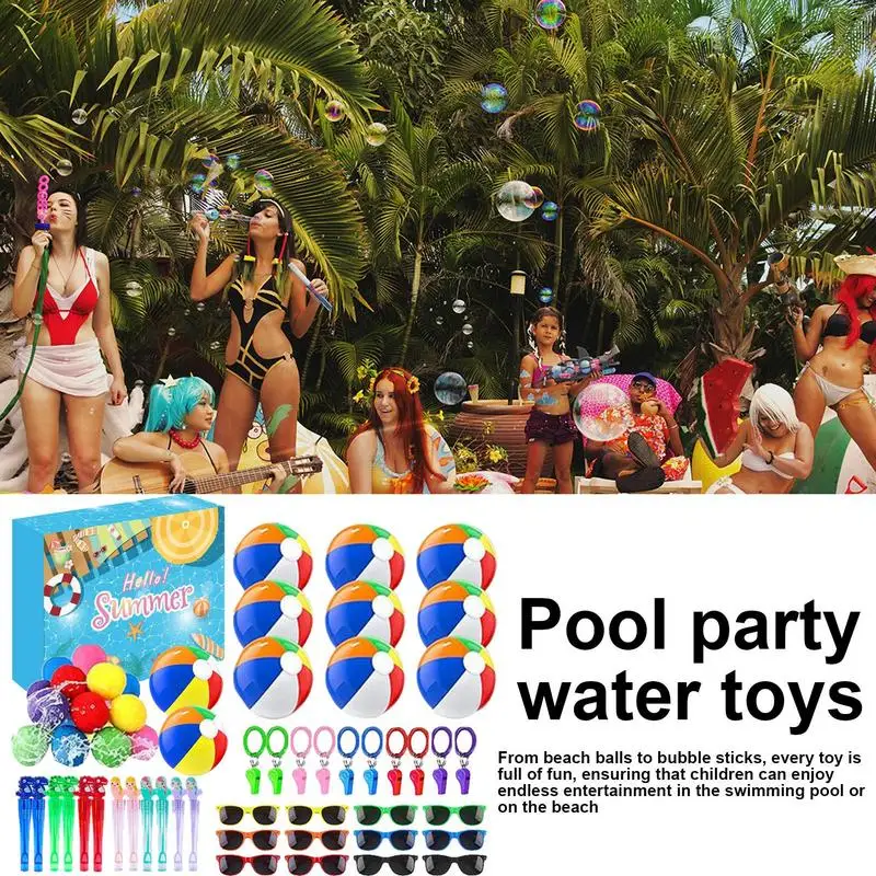Water Play Toys For Toddler Pool Diving Toys Water Sports Play Pool Diving & Beach Fun Birthday Decorations 60-Piece Set In 3