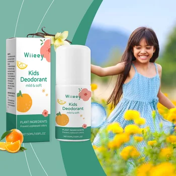 Wiieey 50ml Fresh Natural Deodorant For Kids Teens Aluminum Free Paraben Free Deodorant Burst Gentle And Non-Irritating Gifts 1
