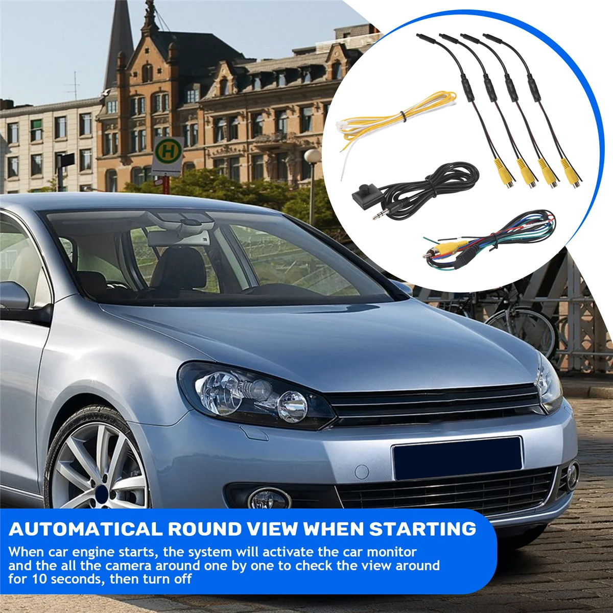 Car Parking Panoramic View Rearview 4 Way 360 Degree Degree View Camera Control Box System DVR Without Camera