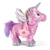 35cm Sequin Electronic Pet Walking and Singing Unicorn Toys for Toddlers  Lovely Plush Doll Kid Birthday Gift 2