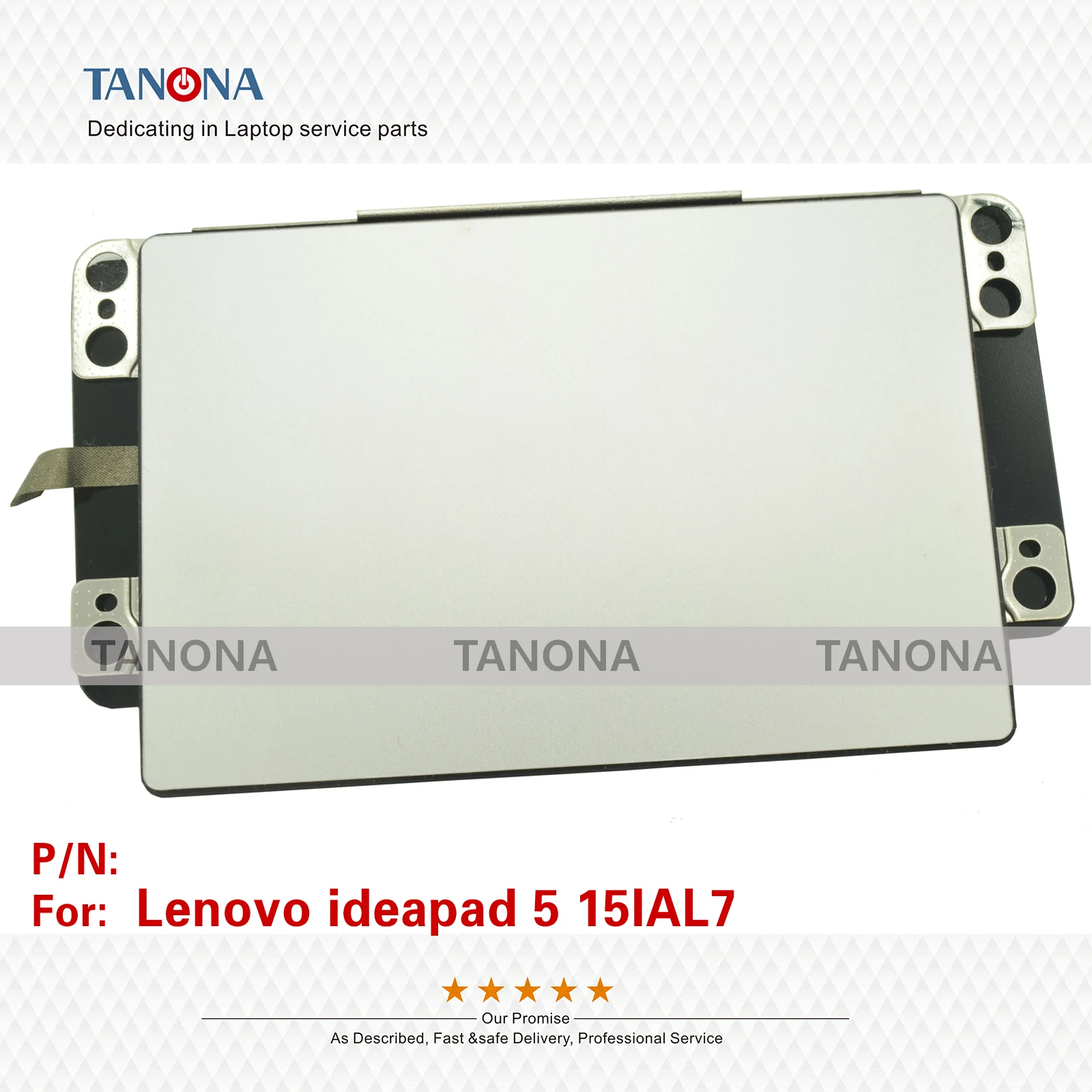 Original New For Lenovo ideapad 5 15IAL7 Trackpad Clickpad Mouse Board Touchpad Silver