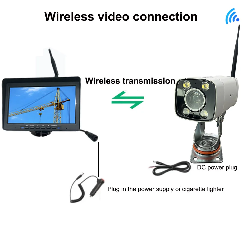 Crane Wireless Monitoring Camera High-Altitude Tower Zoom Amplification supports receiver key control zoom High-Definition Large outdoor security camera