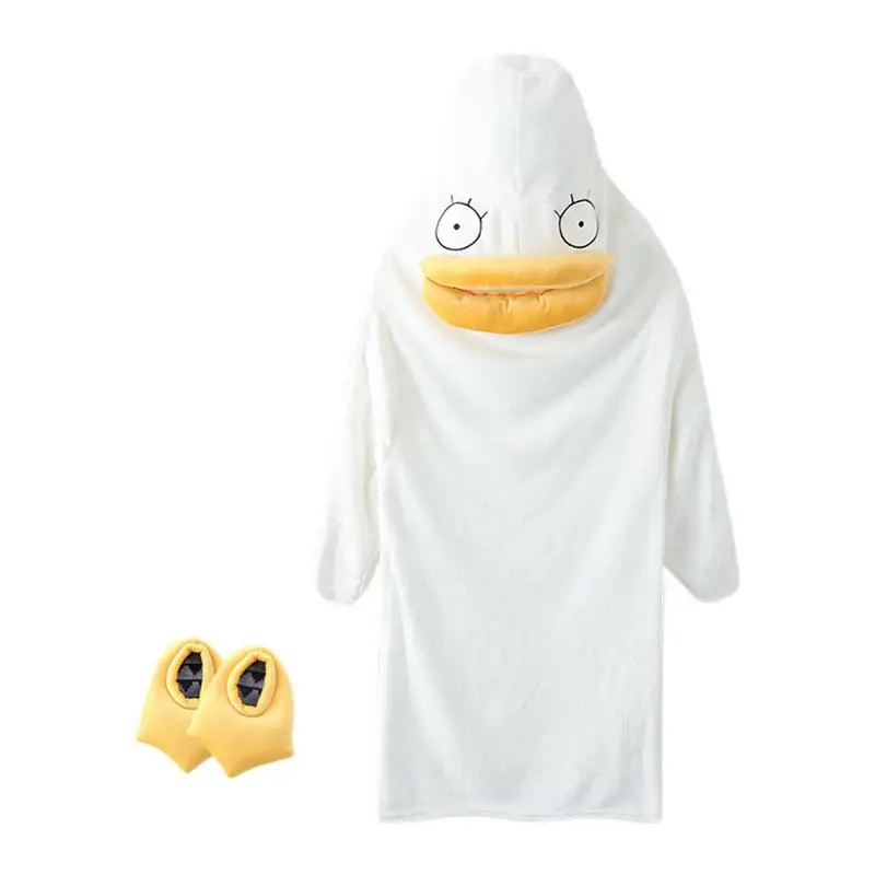 

Duck Onesie Pajamas for Adult Plush Flannel Cosplay Costume Duck Duck Costume Animal Costume for Halloween Costumes Men Women